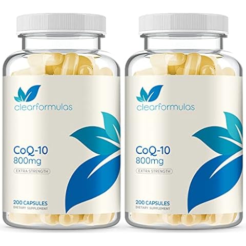 Extra Strength CoQ10 800mg - Quick Absorption Coenzyme Q10 800mg Potent Antioxidant for Heart Energy and Aging Support - High Stability CoQ10 Ubiquinone Caps - Made in a cGMP US Lab (200 Servings) Cover