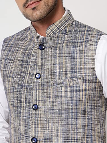 Image of Vastraa Fusion Men's Export-Quality Indian Traditional Nehru Jacket /Waistcoat
