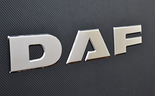 Badge avant en acier inoxydable 3D en relief pour camions DAF XF 106 Cover