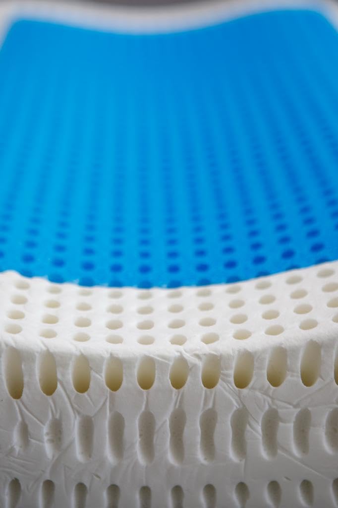 Fusion - Cuscino cervicale in Memory Foam, ortopedico per collo, tecnologia a microsfere PCM Rinfrescante