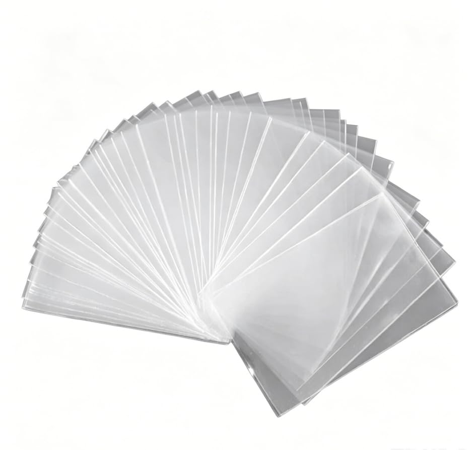 Lot de 300 pochettes transparentes pour cartes à collectionner Yugioh, cartes de sport - 66 x 91 mm