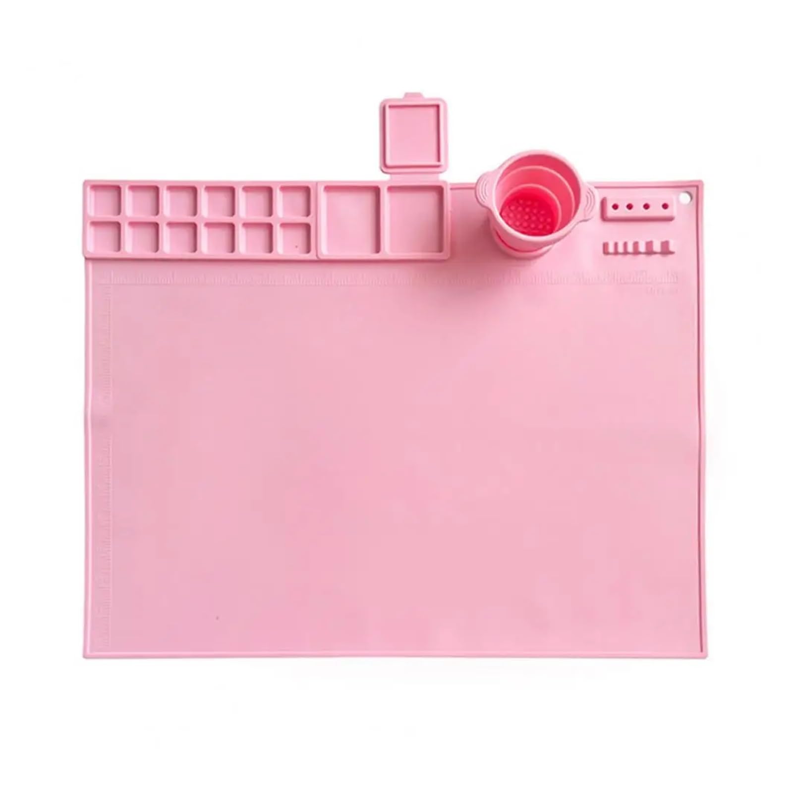 Sdiuakbv Pink Silicone Painting Mat Silicone Craft Mat Resin Project Workspace Heat Resistant Painting For Drawing