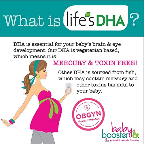 Baby Booster Tahitian Vanilla Prenatal Vitamin Supplement And Protein Shake, Caffeine Free, All Natural, Vegetarian Dha, High Protein, Methyl Folate, B Vitamins, Great For Morning Sickness, 1 Lb #TOP2