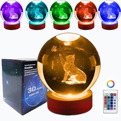 Galaxy Light, 3.15 Inch 3D Solar System Crystal Ball Night Light