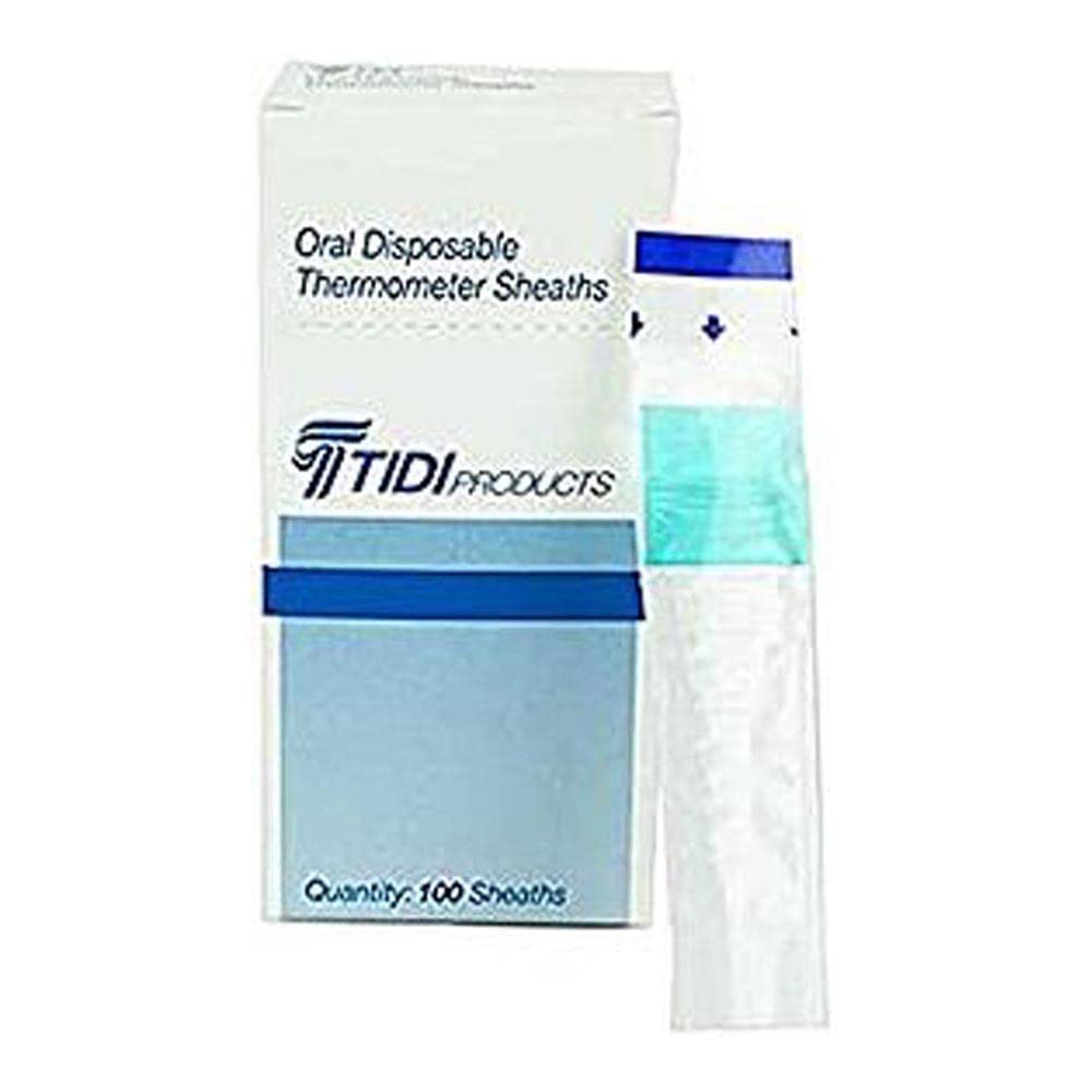 TIDI Products TID 20521 Mercury Oral Thermometer Sheath (Pack of 500)