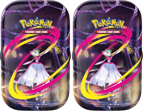 Pokémon: miniscatola da collezione Megaeroi (Mega Gardevoir) del GCC Pokémon (un foglio di adesivi, una carta con l’illustrazione della miniscatola e due buste di espansione) (Confezione da 2)