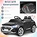 GLACER 12V Kids Car, Licensed Audi SQ8 Electric Vehicles w/Parental Remote, Spring Suspension, 3-Speed, Music, Soft Start, Headlight, Battery Powered Ride on Toys, Gift for Boys Girls Aged 3+ (Black)