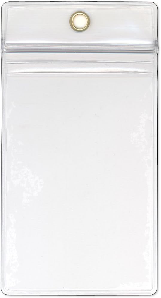 StoreSMART® - USB Flash Drive/Memory Cards & Business Card Holders 25-Pack - Zip-Top and Hang Hole - Open Short Side (R3578ZIPS-FLASH-25)