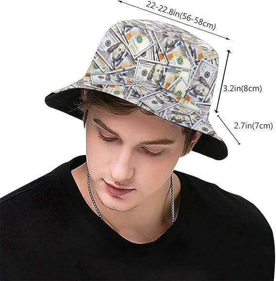 Image of American Flag Stars Bucket Hat Summer Travel Beach Sun Hats Outdoor Cap for Women Man