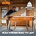 BORA Workhorse XT Saw Horses 2 Pack Folding Heavy Duty Adjustable Height Sawhorse Pair with Adjustable Legs, Heavy Duty Saw horse for Contractors Portable Workbench w/Built in Bottle opener PM-3360T