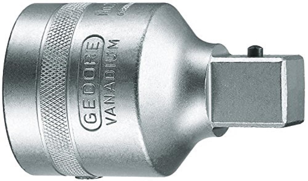 GEDORE Reduzierstück, 1 Zoll auf 3/4 Zoll, Für handbetätigte Steckschlüsseleinsätze mit Vierkantantrieb, Stiftsicherung, Vanadium-Stahl 31CrV3