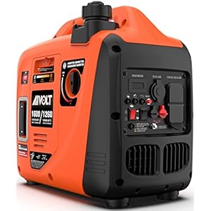 AIVOLT 1600W Super Quiet Inverter Generator, Ultra Lightweight Gas Powered Portable Generator for Camping & Home Use, EPA Compliant
