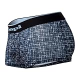 Papi Men's Microflex Brazilian Trunk 2 Pack - UMPA048 (Blue Texture, Medium)
