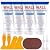 4 Pack Drywall Repair Kit, Wall Spackle Repair, Wall Mending Agent, Drywall Hole Fill Quick and Easy Solution, Wall Patch Repair Kit with Scraper and Sandpaper(4 x 100g)