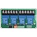 Badafaci Relay Module, 4 Channel 30A High Low Level Current Relay with Optocoupler Isolation, for PLC Automation Industrial Control IoT Circuit Development (12v)
