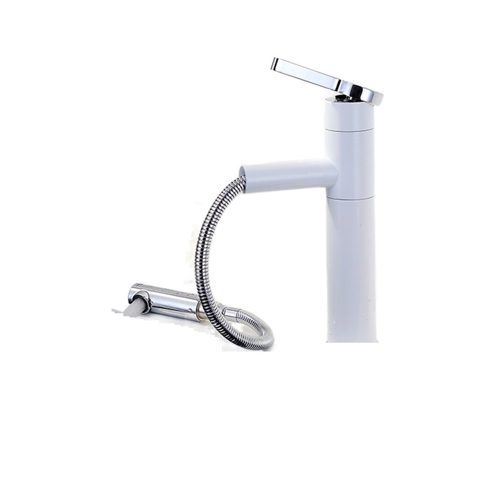 Bassin robinet bec pivotant 360 blanc pour en finir avec le manque d'espace au lavabo
