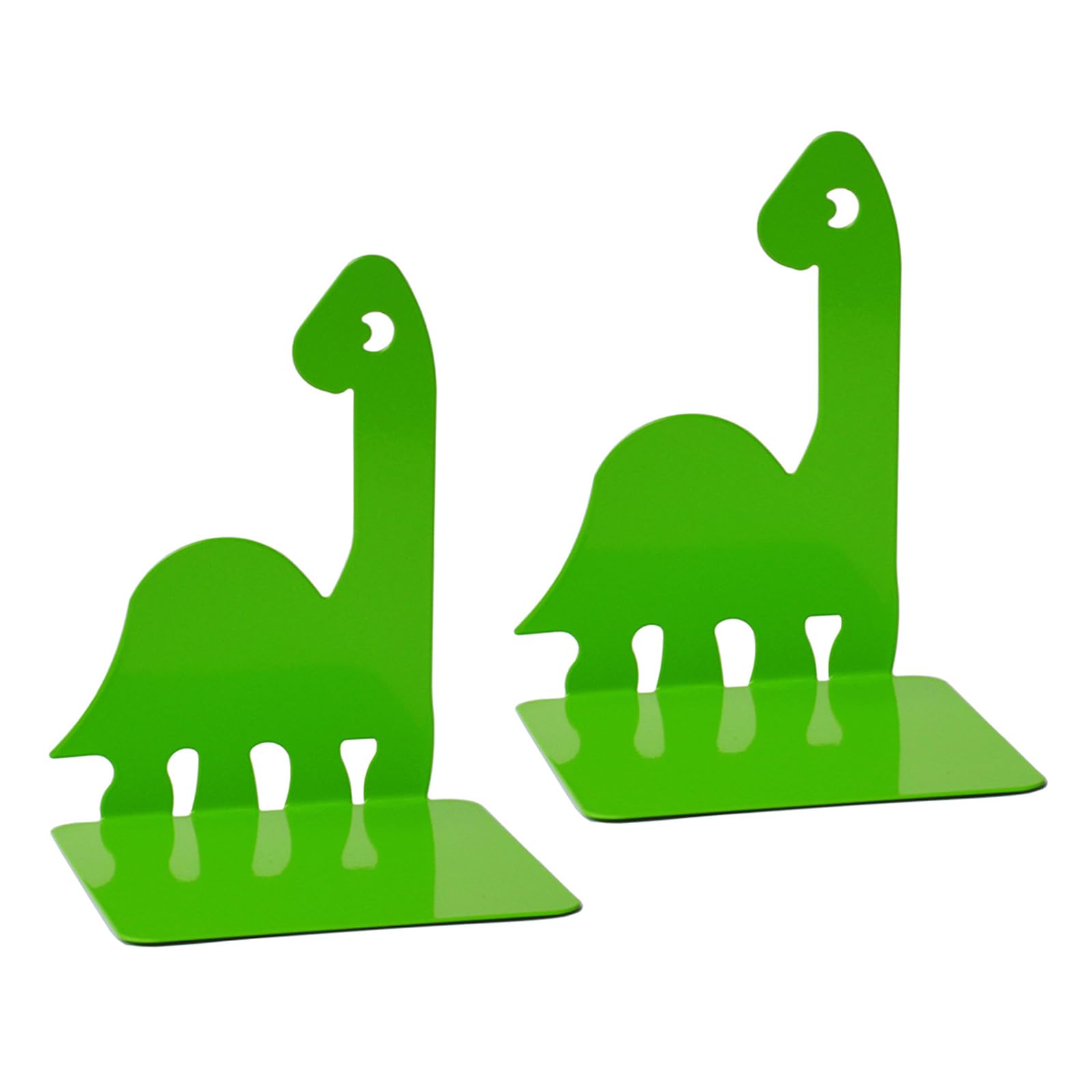 2 Pcs Book End Metal Bookends Holders Shelf Rack Stoppers Dinosaur for Dinosaur End