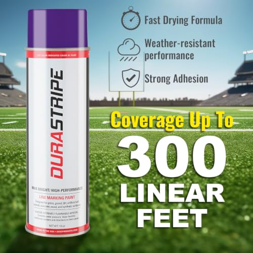 Image of Athletic Field Marking Paint - (CASE) 12 /18 Ounce Cans. The Most durable line marking paint available! Several colors to choose from. (Royal Purple)
