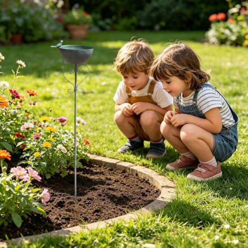 Pajarera con baño para pájaros de hierro inoxidable 3