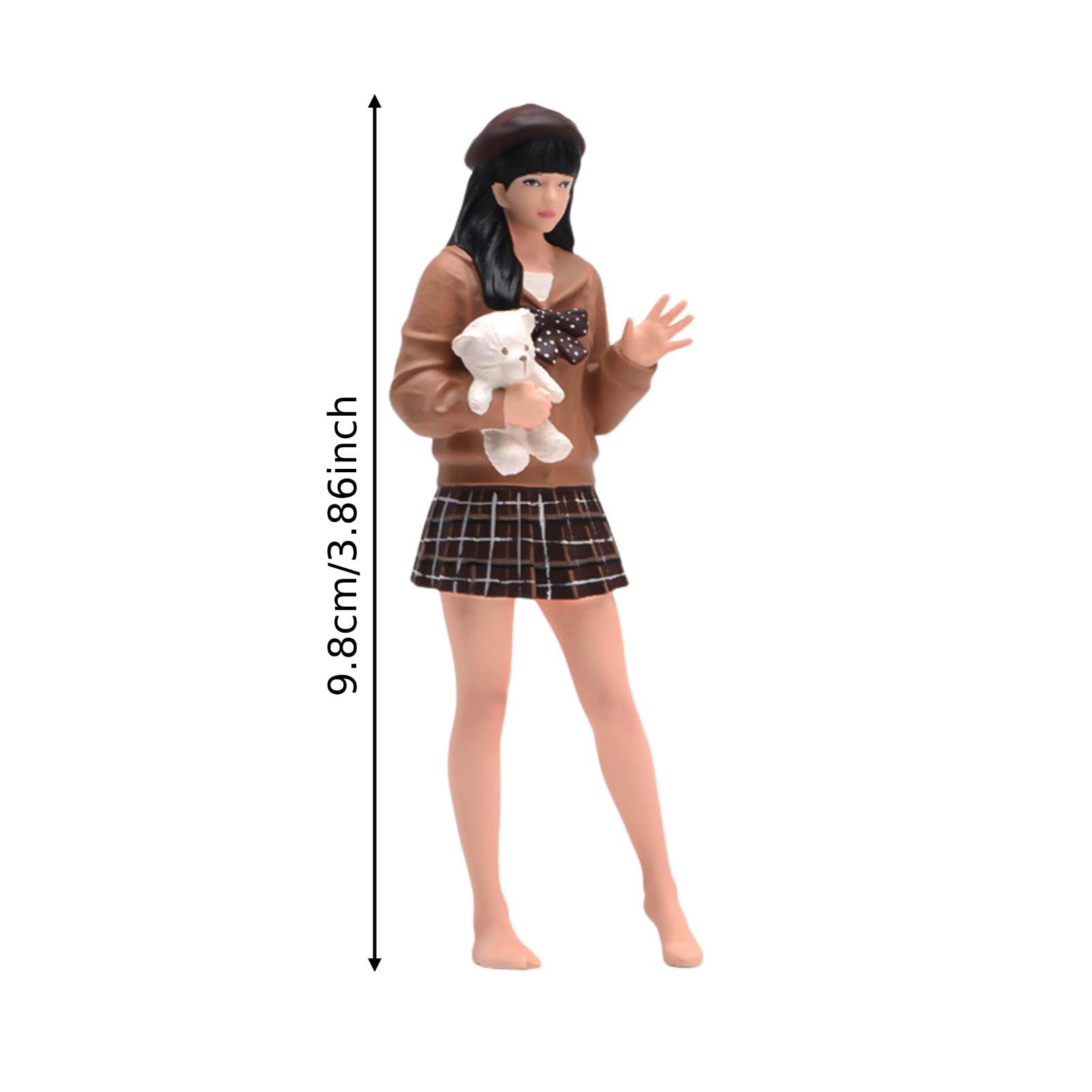 Figuritas de Maniquí en Miniatura, Accesorios para Fotografía, Poses, Figuritas de Resina Pintadas a Mano, Microconjuntos para Manualidades, Style a