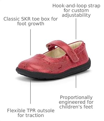 See Kai Run Jane II Shoes for Kids Ideal for Toddlers and Little Kids Leather Upper Hook and Loop Strap
