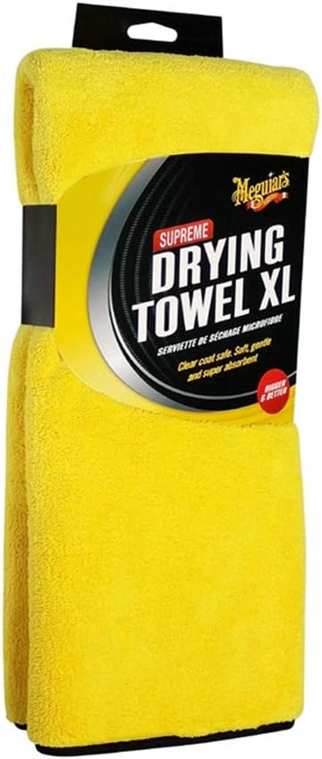 X1905EU Supreme Microfibre Car Cleaning Drying Towel XL, Yellow