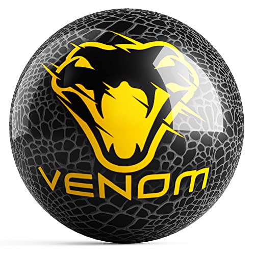 On The Ball Bowling Motiv Venom Spare Bowling Ball Black/Gold ...