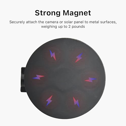 Miniatura 3 de Holicfun Soporte magnético para cámara de seguridad para interiores y exteriores, universalmente compatible con anillo, parpadeo, Eufy, Wyze, Google