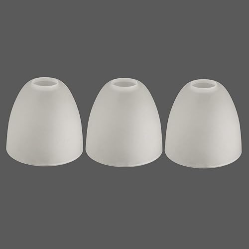 Miniatura 5 de G0030 - Paquete de 3 pantallas de vidrio esmerilado, globo o cubierta de repuesto con ajuste de 1-58 pulgadas para lámpara de pared de araña