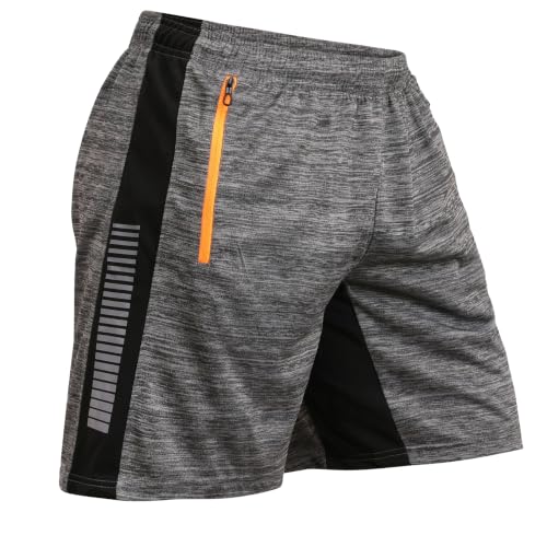 Image of Unbeatable Mens Shorts Pant for Gym, Running & Sports | Quick-Dry Workout Shorts for Men | Stylish Half Pant for Man with Zip Pocket | Lightweight Gym Shorts Summer Sports Shorts for Men