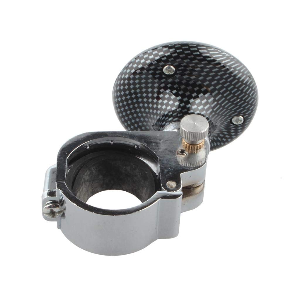 Carbon Fiber Universal Auto Hand Control Power Handle Grip Spinner Knob Booster Car Covers- Black