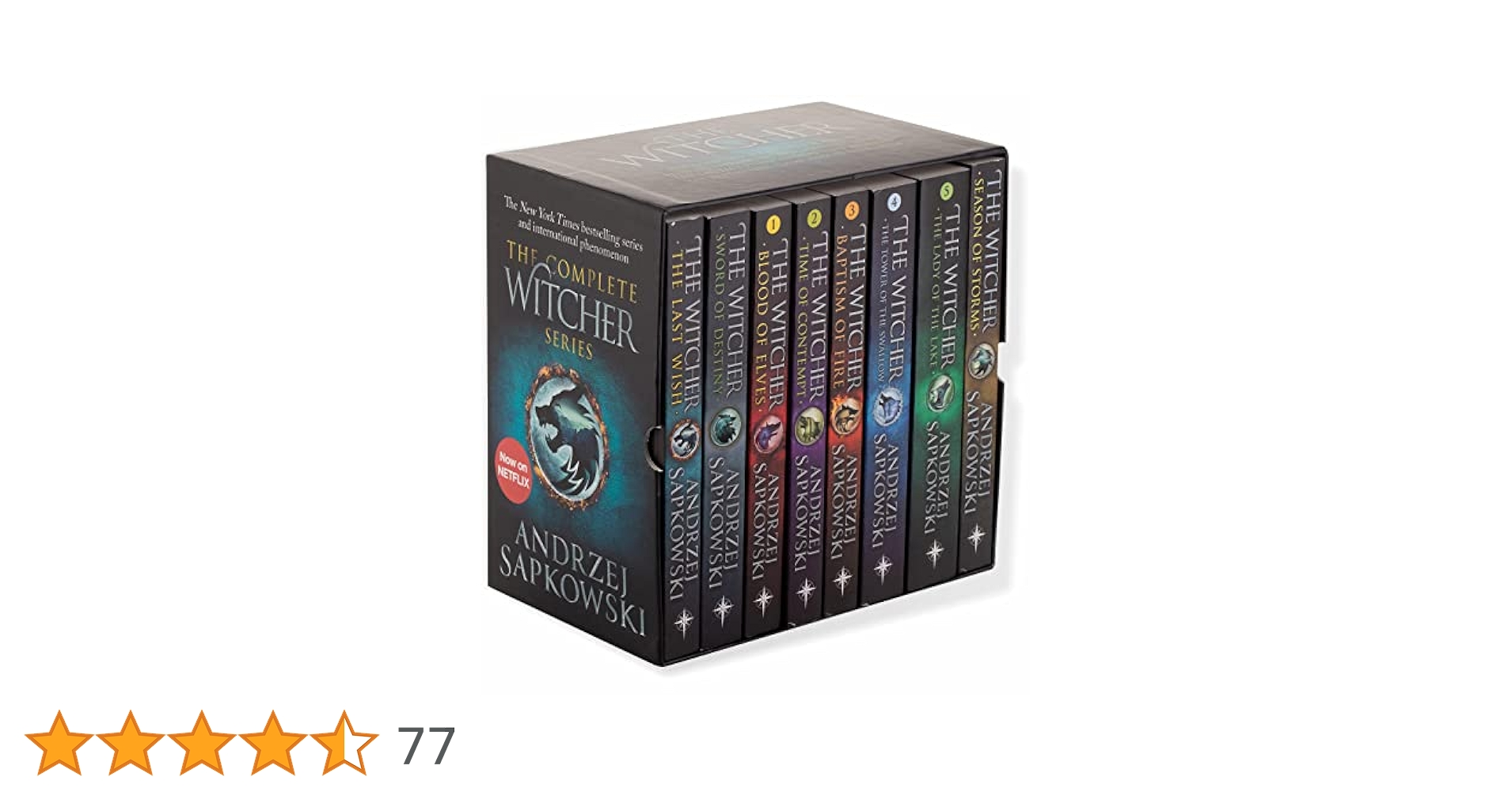 Witcher book series ・ウィッチャー 8感セット 英語版 Generic Complete Witcher Series 8-Book Collection Box Set