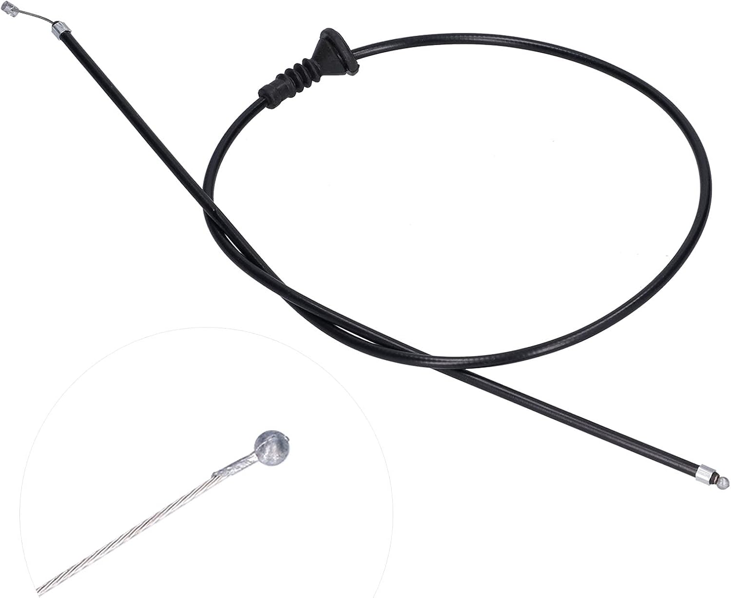 BROLEO 51237201904, Hood Open Cable Iron ABS Hood Release Cable for Car Replacement for X1 128i 135is 328i 2007-2015