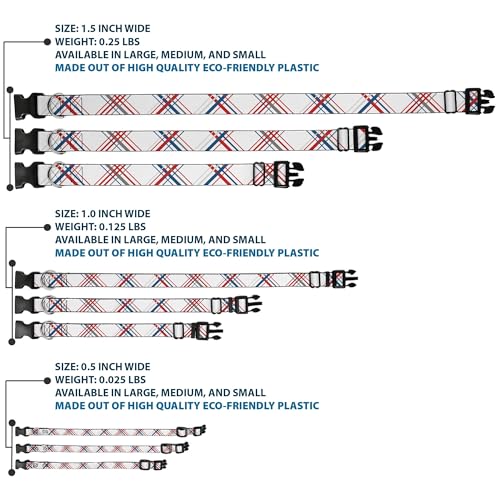 Collar resistente Buckle Down para evitar tirones en perros pequeños con cierre plástico de clip 4