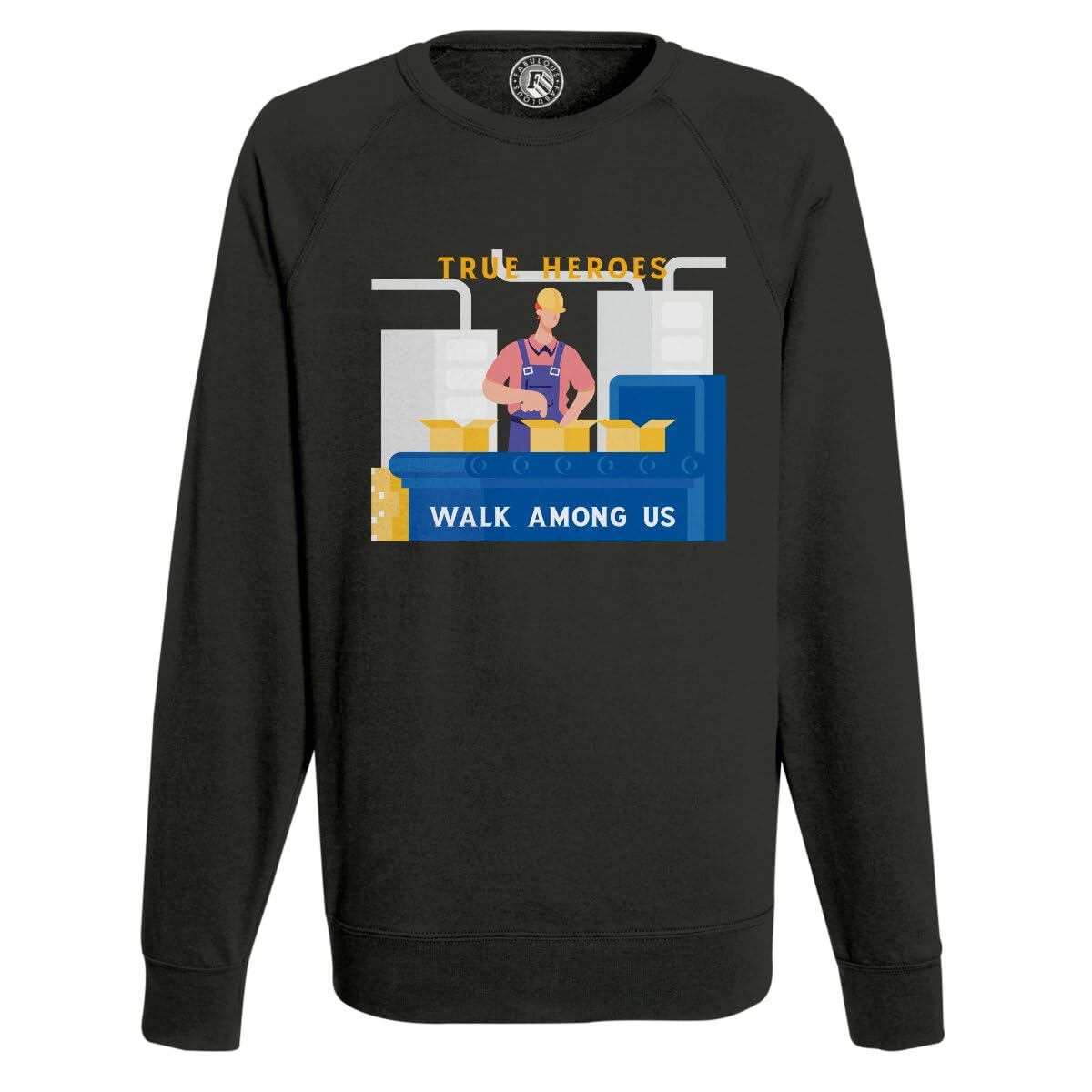 Sweatshirt Homme Les Vrais Héros pull robuste adapté aux métiers techniques