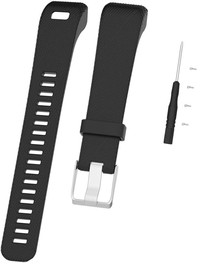 Watch Strap compatible with Garmin vivosmart HR+/ Approach X10/X40,Adjustable Silicone Sports Strap Replacement Band for Garmin vivosmart HR+/Approach X10/X40 Smart Watch