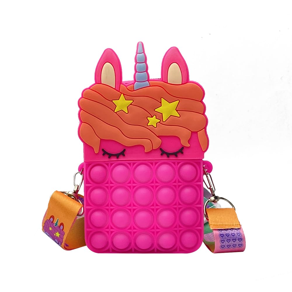 Vaayu Pop It Bag for Girls - 1Pc Pink Unicorn sling Bags for Girls Kids Sling Bags for Girls - Small size (Pink) (B0D51DG6HS) Amazon Price History, Amazon Price Tracker