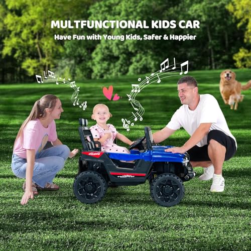 Image of Driving EV Cars for 1, 2, 3, 4, 5, 6 Years | Remote + Steering + Mobile App Control | Kids Jeeps (Entery Level Jeeps [2-6 Years]-Benz, Blue)