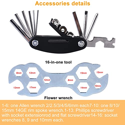 Nasharia Bike Brakes: Mountain Bike Accessories Bicycle Brake Cable Kit Set Universal Aluminum Alloy Front Bike Brake And Rear Bike Brake Cable With Callipers Levers Cables Multi-Tool Wrenches Silver #TOP4