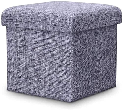 Taburete reposapiés con almacenaje plegable, asiento multifunción para salón y dormitorio 2