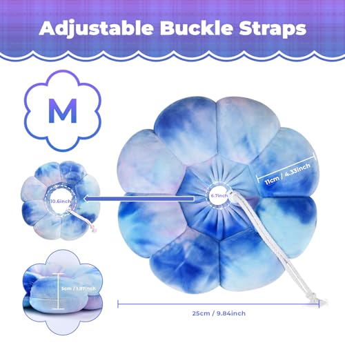 Image of Adjustable Dog Cone Collar, Soft Dog Elizabethan Collar Recovery E Collar After Surgery, Recovery E-Collar for Kittens /Puppies and Cats Recovery (Purple Blue, M)