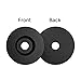 45 RPM Adapter, for 7 Inch Vinyl Record Players and Technics Turntables, Solid Aluminum Dome 45 Adapter Silver/Black (Black)