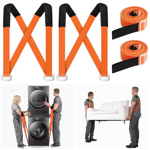 Shoulder Dolly Moving Straps, 2-Person Lifting and Moving System with