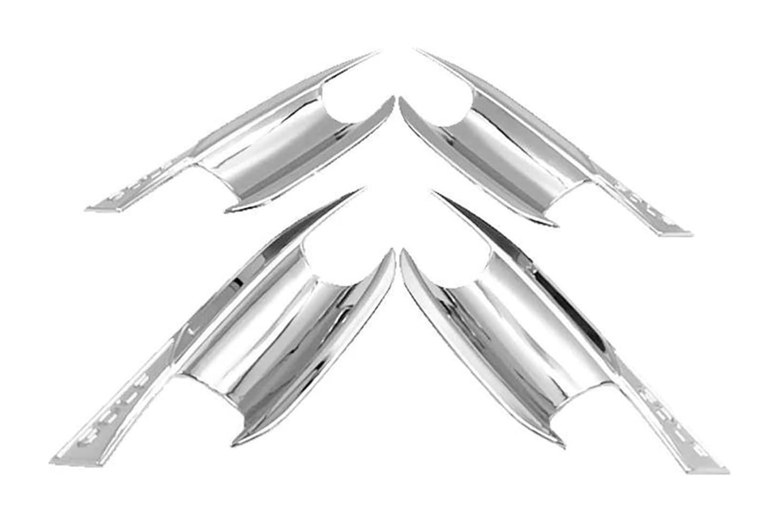 Qwqthgs Chrome 4 Bowl Car Exterior Door Handle Cap Car Door Handle Protect Stickers Exterior