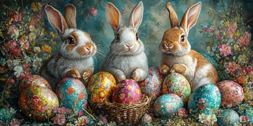 Cadeau anti-stress de diamond painting lapin pour la sérénité