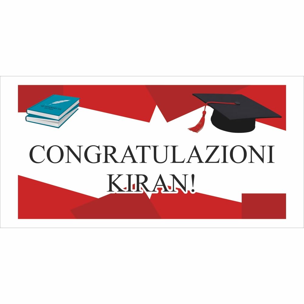 M-Italy STRISCIONE FONDALE LAUREA - LAUREA mod7 - STRISCIONE PERSONALIZZATO IN CARTA O IN BANNER PVC ANCHE DA ESTERNO GARANZIA 5 ANNI (Banner, 200x200 cm)