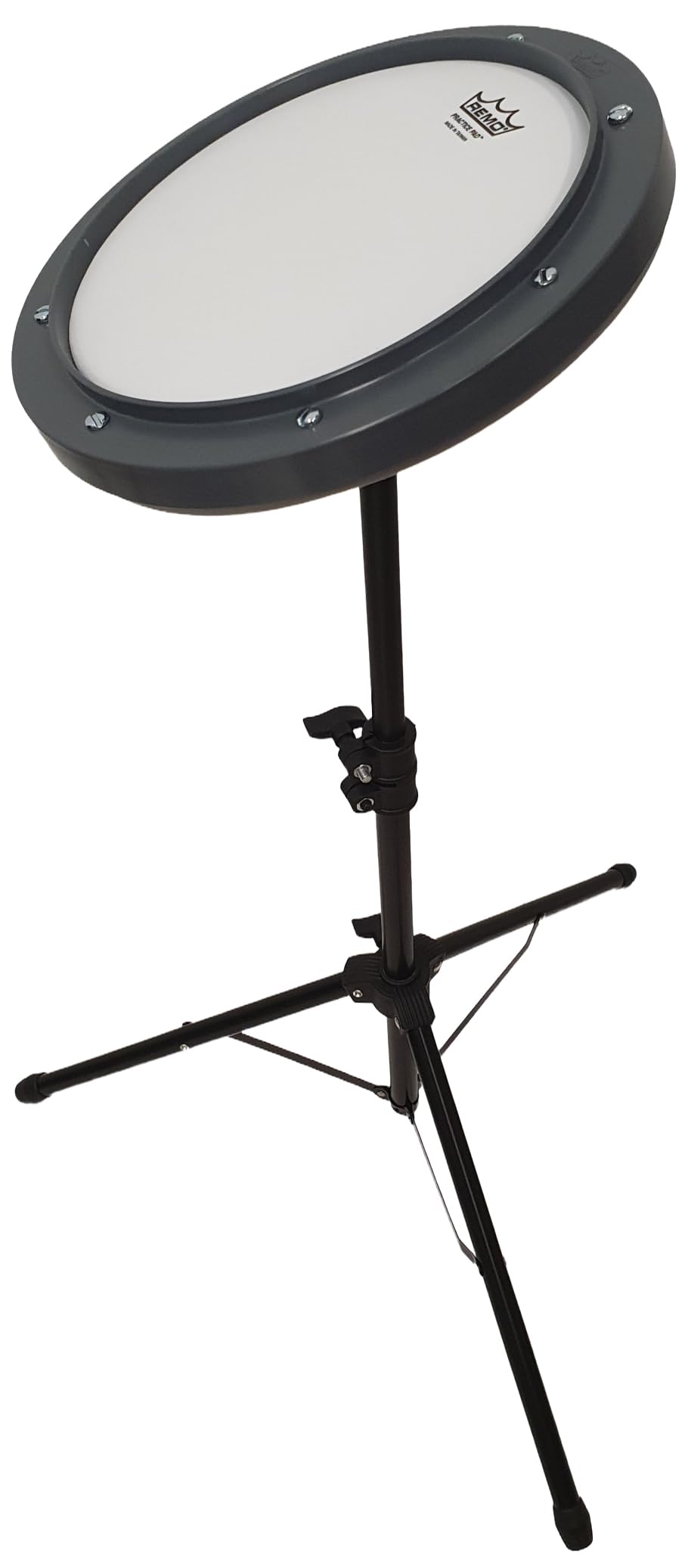 Rockstar - Pad Practicas 8" Remo RT-0008-00 con Soporte Negro. Caja Almohadilla Sorda Aprendizaje Silenciosa- Rockmusic