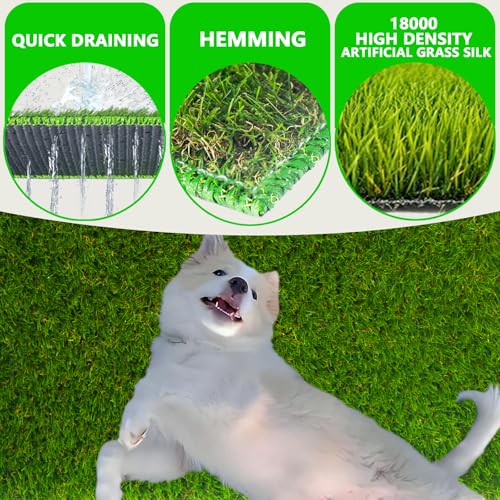 Reusable Dog Loo System with Artificial Grass Turf&Pee Pads&Tray, for Puppy Potty Training is Portable&Easy to Clean,35x23in Large Dog Litter Box Toilet for Indoor/Outdoor use(35.6''x23.6'') - Image 3