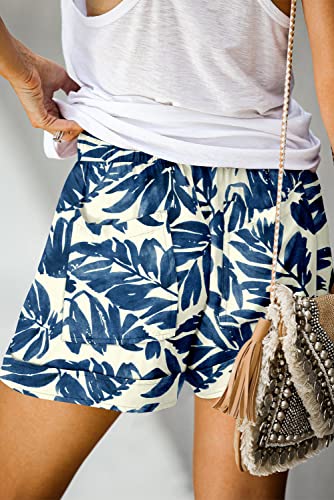 Image of KISSMODA Womens Summer Shorts Leopard /Camo /Solid /Floral Print Elastic Waist Pocketed Casual Pants