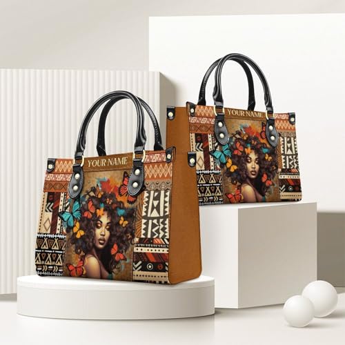 Personalized Leather Handbags for Women - Fashion Casual Shoulder Tote Bag - Gifts for Women Mom Grandma2